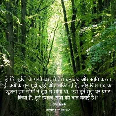 Picture 03 - दानिय्येल 2:23 HINIRV - हे मेरे पूर्वजों - Bible Verse Picture