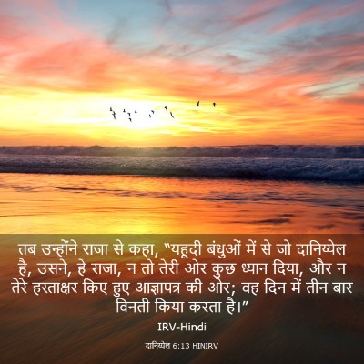 Picture 03 - दानिय्येल 6:13 HINIRV - तब उन्होंने राजा - Bible Verse Picture