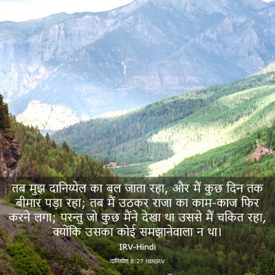 Picture 03 - दानिय्येल 8:27 HINIRV - तब मुझ दानिय्येल - Bible Verse Picture