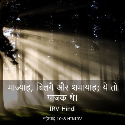 Picture 03 - नहेम्याह 10:8 HINIRV - माज्याह, बिलगै और - Bible Verse Picture