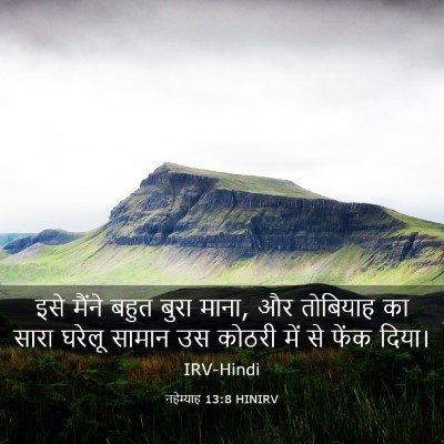 Picture 03 - नहेम्याह 13:8 HINIRV - इसे मैंने बहुत - Bible Verse Picture