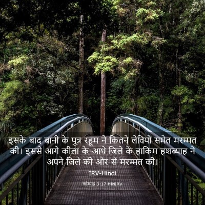 Picture 03 - नहेम्याह 3:17 HINIRV - इसके बाद बानी के - Bible Verse Picture