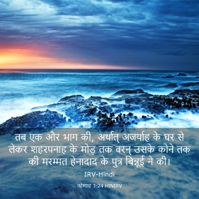 Picture 03 - नहेम्याह 3:24 HINIRV - तब एक और भाग की, - Bible Verse Picture