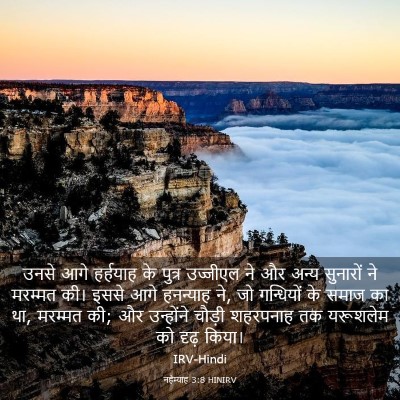Picture 03 - नहेम्याह 3:8 HINIRV - उनसे आगे हर्हयाह - Bible Verse Picture