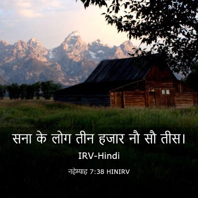 Picture 03 - नहेम्याह 7:38 HINIRV - सना के लोग तीन हजार - Bible Verse Picture
