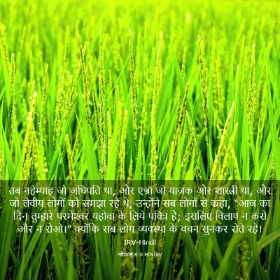 Picture 03 - नहेम्याह 8:9 HINIRV - तब नहेम्याह जो - Bible Verse Picture