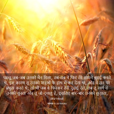Picture 03 - नहेम्याह 9:28 HINIRV - परन्तु जब-जब उनको - Bible Verse Picture