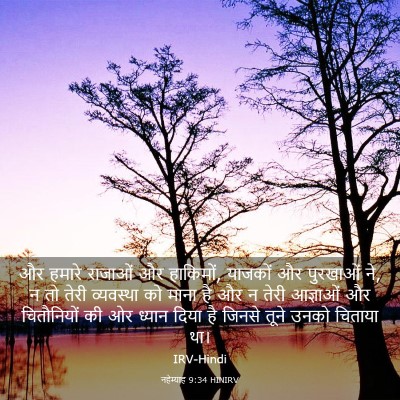 Picture 03 - नहेम्याह 9:34 HINIRV - और हमारे राजाओं और - Bible Verse Picture