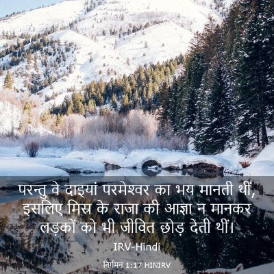 Picture 03 - निर्गमन 1:17 HINIRV - परन्तु वे दाइयां - Bible Verse Picture
