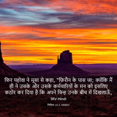 Picture 03 - निर्गमन 10:1 HINIRV - फिर यहोवा ने मूसा - Bible Verse Picture