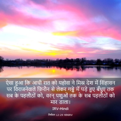 Picture 03 - निर्गमन 12:29 HINIRV - ऐसा हुआ कि आधी रात - Bible Verse Picture