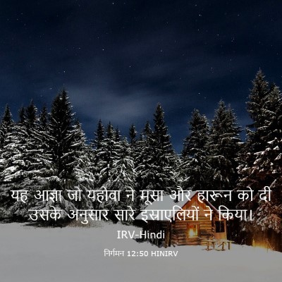 Picture 03 - निर्गमन 12:50 HINIRV - यह आज्ञा जो यहोवा - Bible Verse Picture