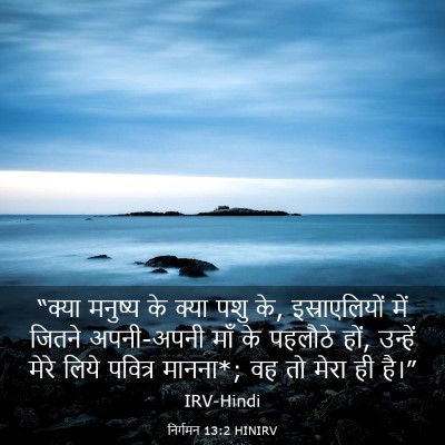Picture 03 - निर्गमन 13:2 HINIRV - “क्या मनुष्य के - Bible Verse Picture