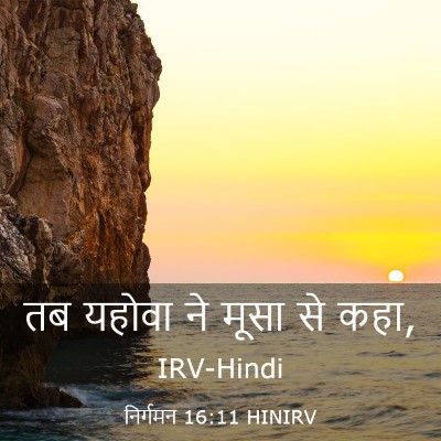 Picture 03 - निर्गमन 16:11 HINIRV - तब यहोवा ने मूसा से - Bible Verse Picture