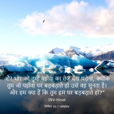 Picture 03 - निर्गमन 16:7 HINIRV - और भोर को तुम्हें - Bible Verse Picture