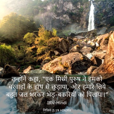 Picture 03 - निर्गमन 2:19 HINIRV - उन्होंने कहा, “एक - Bible Verse Picture