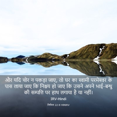 Picture 03 - निर्गमन 22:8 HINIRV - और यदि चोर न पकड़ा - Bible Verse Picture
