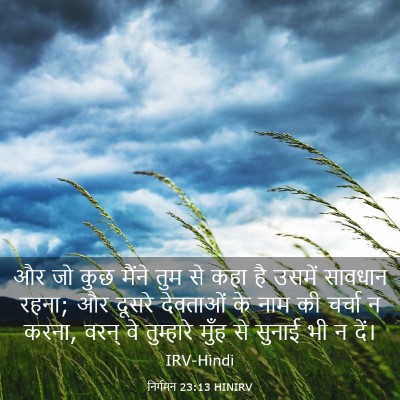 Picture 03 - निर्गमन 23:13 HINIRV - और जो कुछ मैंने तुम - Bible Verse Picture