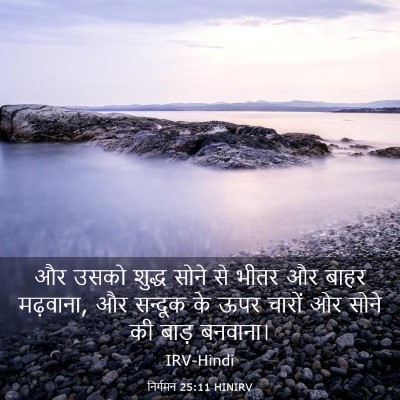 Picture 03 - निर्गमन 25:11 HINIRV - और उसको शुद्ध सोने - Bible Verse Picture