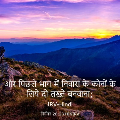 Picture 03 - निर्गमन 26:23 HINIRV - और पिछले भाग में - Bible Verse Picture