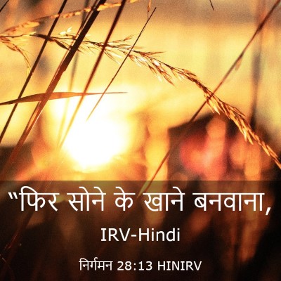 Picture 03 - निर्गमन 28:13 HINIRV - “फिर सोने के खाने - Bible Verse Picture