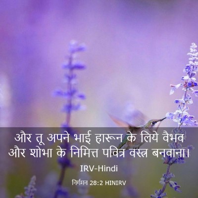 Picture 03 - निर्गमन 28:2 HINIRV - और तू अपने भाई - Bible Verse Picture