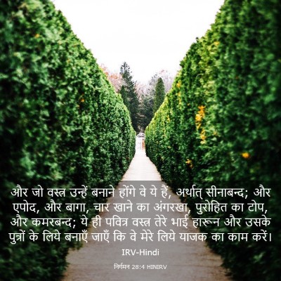 Picture 03 - निर्गमन 28:4 HINIRV - और जो वस्त्र - Bible Verse Picture