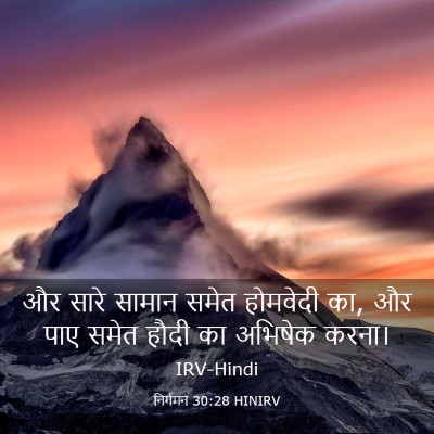 Picture 03 - निर्गमन 30:28 HINIRV - और सारे सामान समेत - Bible Verse Picture