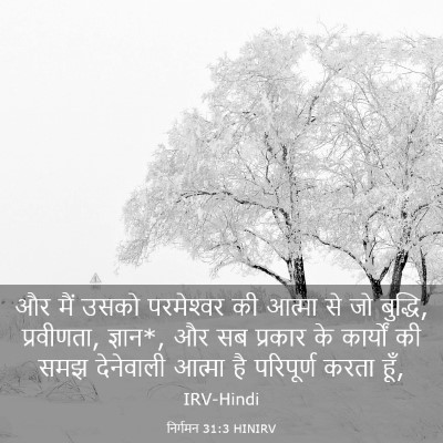 Picture 03 - निर्गमन 31:3 HINIRV - और मैं उसको - Bible Verse Picture