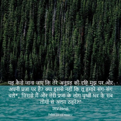 Picture 03 - निर्गमन 33:16 HINIRV - यह कैसे जाना जाए कि - Bible Verse Picture