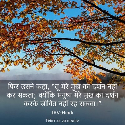 Picture 03 - निर्गमन 33:20 HINIRV - फिर उसने कहा, “तू - Bible Verse Picture