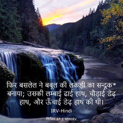 Picture 03 - निर्गमन 37:1 HINIRV - फिर बसलेल ने बबूल - Bible Verse Picture