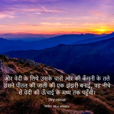 Picture 03 - निर्गमन 38:4 HINIRV - और वेदी के लिये - Bible Verse Picture