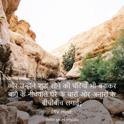 Picture 03 - निर्गमन 39:25 HINIRV - और उन्होंने शुद्ध - Bible Verse Picture