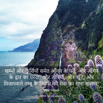 Picture 03 - निर्गमन 39:40 HINIRV - खम्भों और - Bible Verse Picture