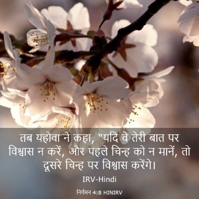 Picture 03 - निर्गमन 4:8 HINIRV - तब यहोवा ने कहा, - Bible Verse Picture