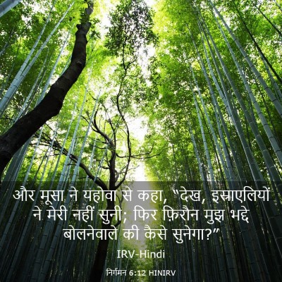 Picture 03 - निर्गमन 6:12 HINIRV - और मूसा ने यहोवा से - Bible Verse Picture