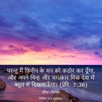 Picture 03 - निर्गमन 7:3 HINIRV - परन्तु मैं फ़िरौन - Bible Verse Picture