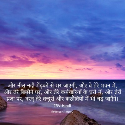 Picture 03 - निर्गमन 8:3 HINIRV - और नील नदी - Bible Verse Picture