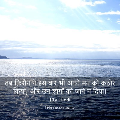 Picture 03 - निर्गमन 8:32 HINIRV - तब फ़िरौन ने इस बार - Bible Verse Picture