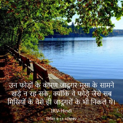 Picture 03 - निर्गमन 9:11 HINIRV - उन फोड़ों के कारण - Bible Verse Picture