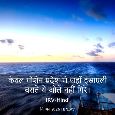 Picture 03 - निर्गमन 9:26 HINIRV - केवल गोशेन प्रदेश - Bible Verse Picture
