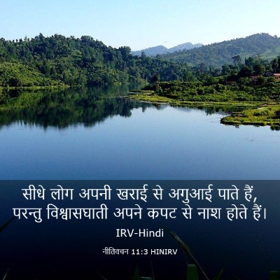 Picture 03 - नीतिवचन 11:3 HINIRV - सीधे लोग अपनी खराई - Bible Verse Picture