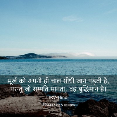 Picture 03 - नीतिवचन 12:15 HINIRV - मूर्ख को अपनी ही - Bible Verse Picture