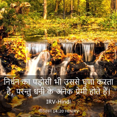 Picture 03 - नीतिवचन 14:20 HINIRV - निर्धन का पड़ोसी - Bible Verse Picture