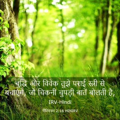 Picture 03 - नीतिवचन 2:16 HINIRV - बुद्धि और विवेक - Bible Verse Picture