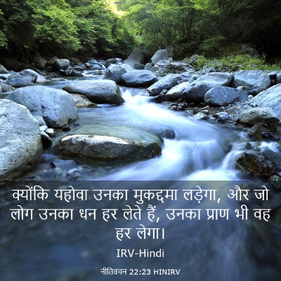 Picture 03 - नीतिवचन 22:23 HINIRV - क्योंकि यहोवा - Bible Verse Picture