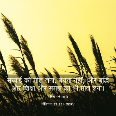 Picture 03 - नीतिवचन 23:23 HINIRV - सच्चाई को मोल लेना, - Bible Verse Picture