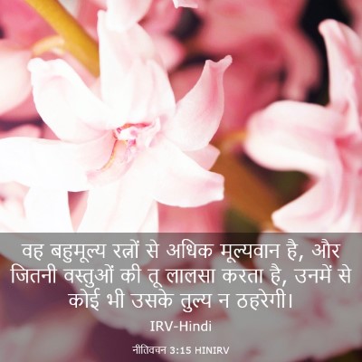 Picture 03 - नीतिवचन 3:15 HINIRV - वह बहुमूल्य - Bible Verse Picture