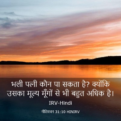 Picture 03 - नीतिवचन 31:10 HINIRV - भली पत्‍नी कौन पा - Bible Verse Picture